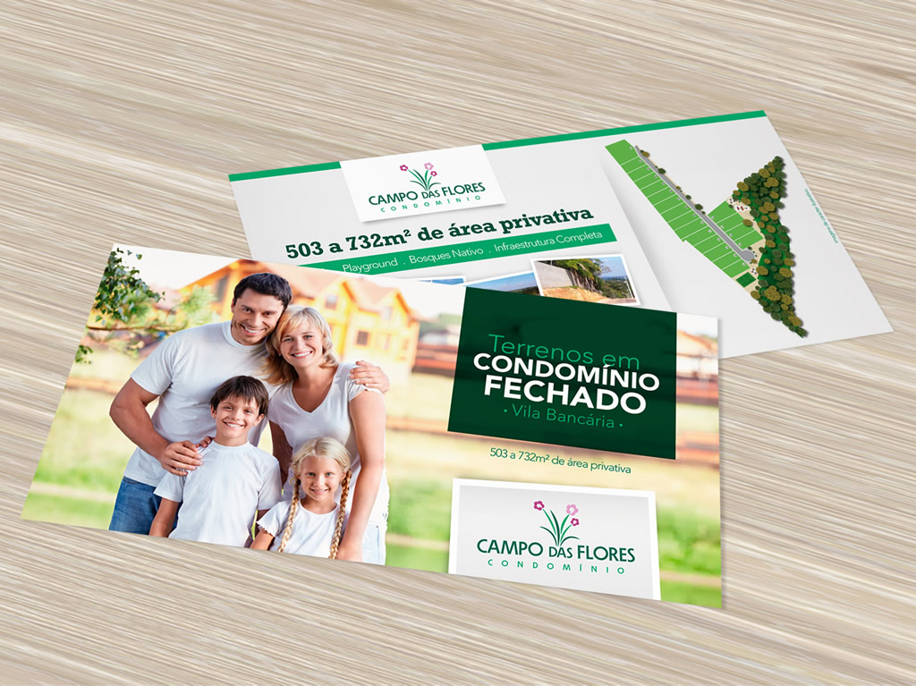 Folder . CondomÃ­nio Campo das Flores